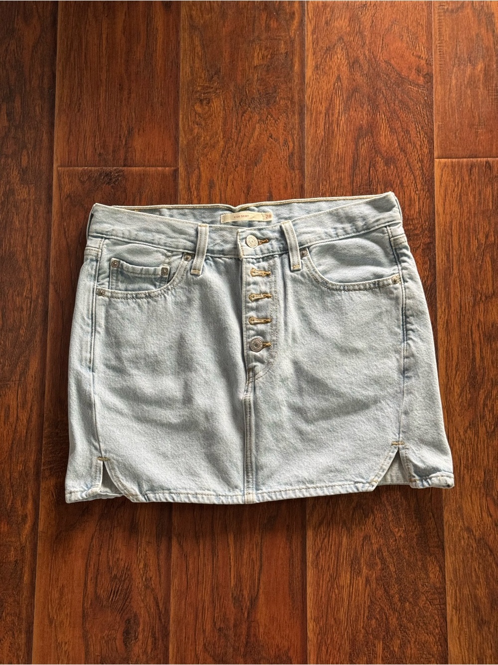 Levi's Light Blue Denim Icon Skirt